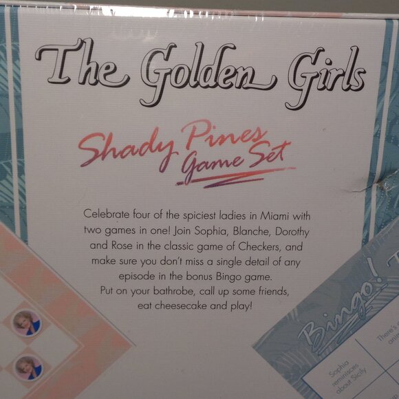 THE GOLDEN GIRLS Shady Pines Game Set / Checkers & Bingo / New Board Game - Picture 3 of 10